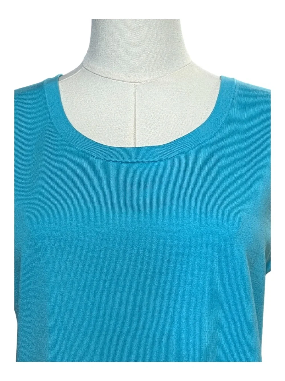 EUC++ Talbots Turquoise Blue 2 Piece Knit Tank & Cardigan Set | Size L
